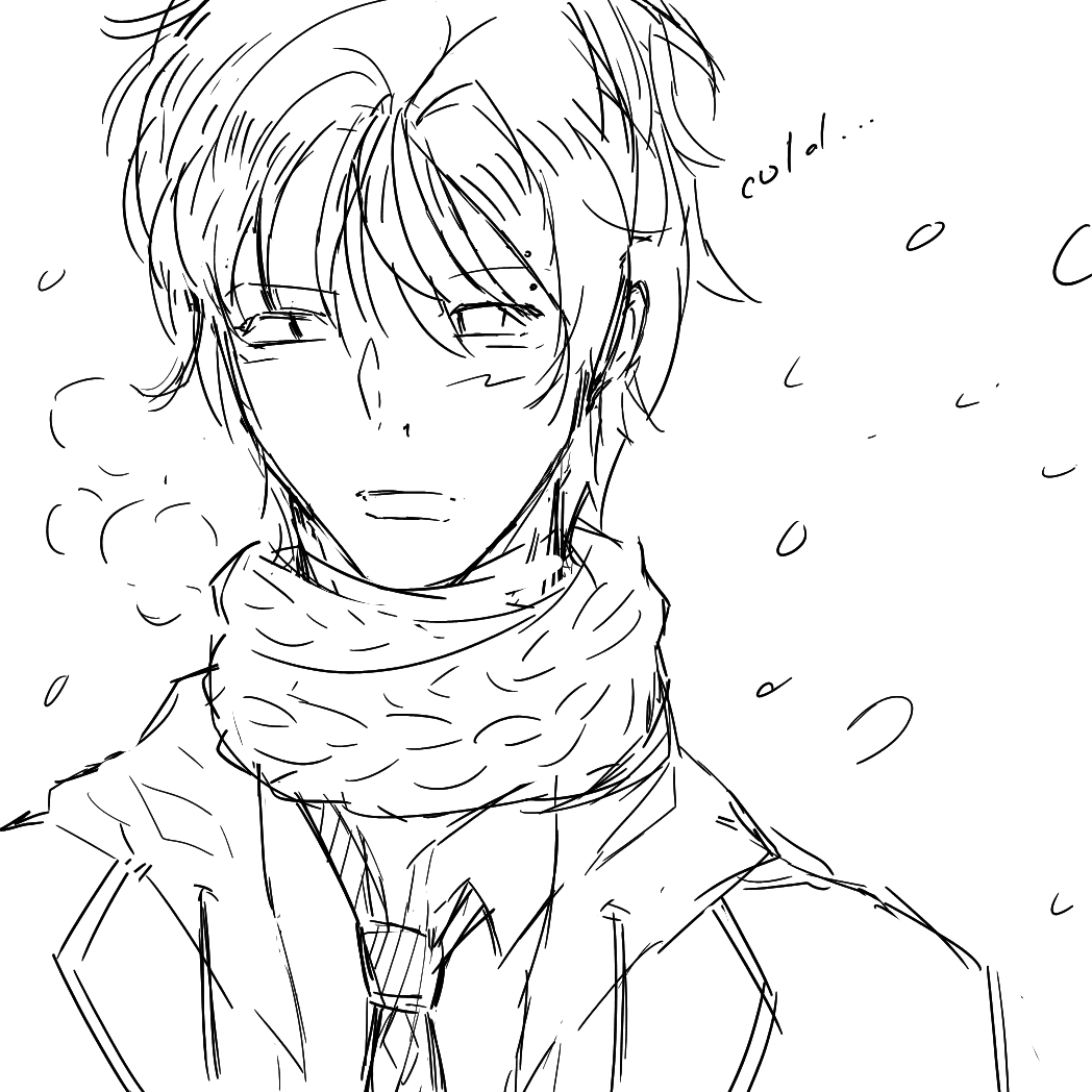 a person in the snow